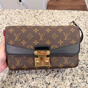 Louis Vuitton Brown and Black Monogram Crossbody Bag